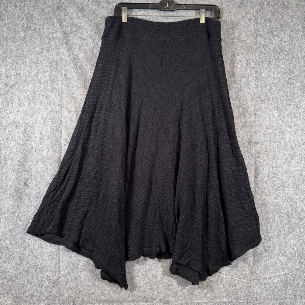 Y2K Steampunk Whimsigoth Womens Medium Witchy Midi Knit Aysmmetrical Vamp Gothic